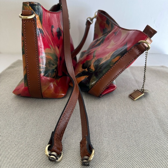 Patricia Nash Floral Leather Shoulder Bag - Picture 7 of 8